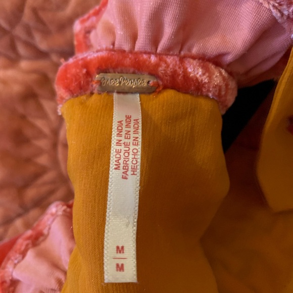 Free People Gum Drop Mini Dress Apricot - Picture 6 of 7